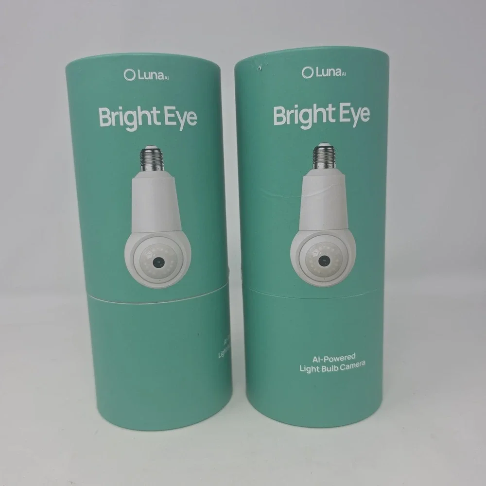 Luna Bright Eye HD Bulb Camera Wireless Night Vision Wi-Fi Lot Of 2